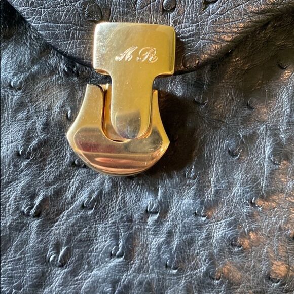 Alfred Roth Vintage Ostrich Bag New RARE - Picture 12 of 13